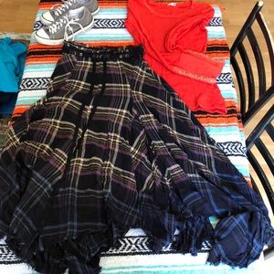 Gorgeous plaid maxi skirt